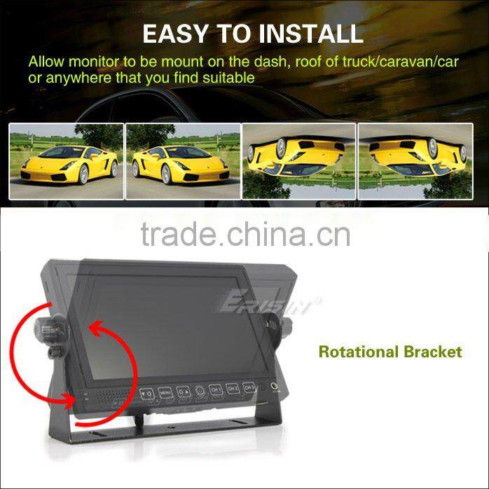 ES312 Erisin Truck 7" HD Color TFT LCD Monitor Sunvisor CCD Rear View Camera