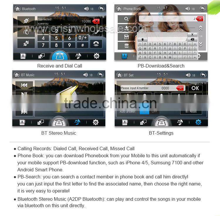 Erisin ES6903K 7" Car Audio Entertainment Car Stereo System Radio GPS Navigation for Toyota Corolla