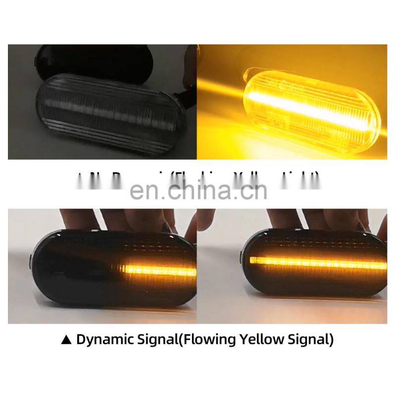 2Pcs Led Dynamic Side Marker Turn Signal Light Sequential Blinker Light For Volkswagen VW Bora Golf 3 4 Passat 3BG Polo SB6