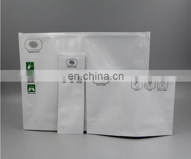 ASTM D3475 Low Price Custom Printed Zipper Pouch Pinch and Slide Child Proof Resistant Exit Packaging Mylar Bag