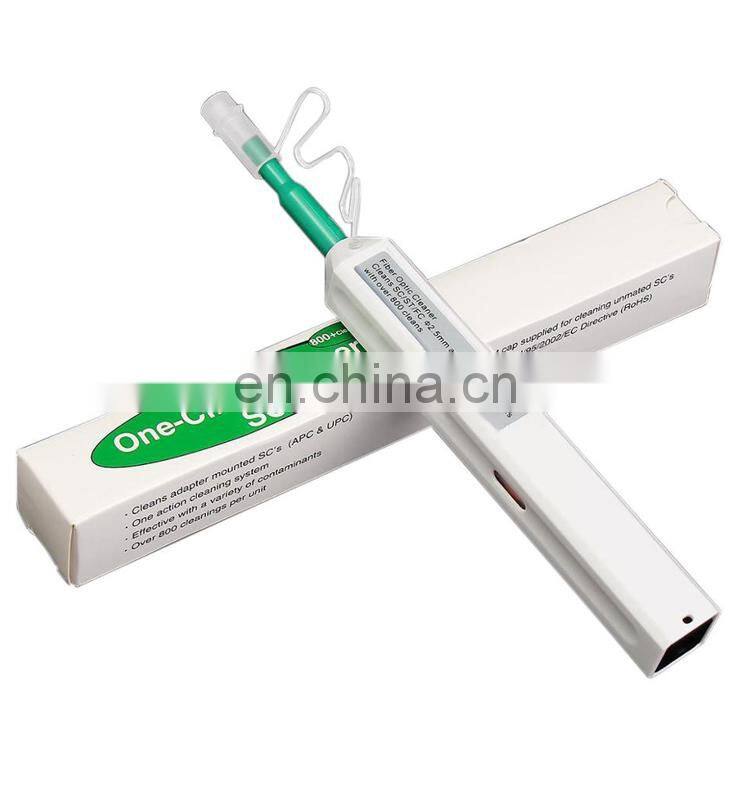 Fiber Optic Cleaner One Click Optical Fiber Cleaning Pen SC LC MPO 1.25mm 2.5mm Connector Ferrule Clean