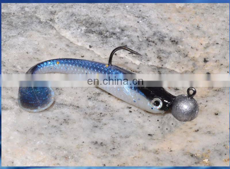 Amazon 10pcs/bag 75mm 2.8g 10-color Fishing Lure Soft Worm T-tail Soft Fish