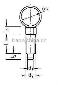 M8 Lift Ring stainless Indexing Plunger 6402-A-ST