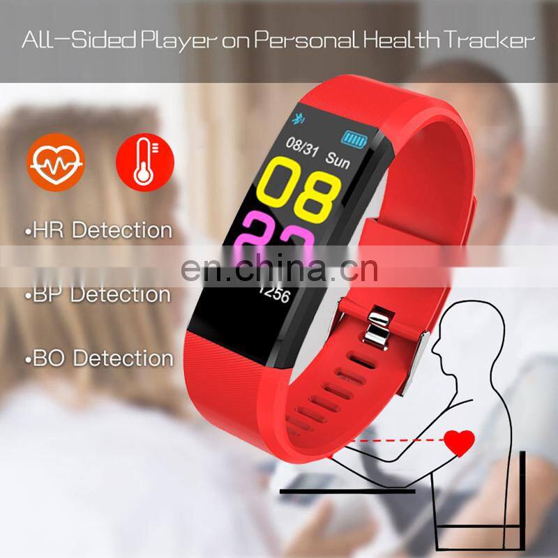 Smart Watch 115PLUS High Quality Man Waterproof Smartwatch Silicone Fitness Tracker smart watch band sport watch smart