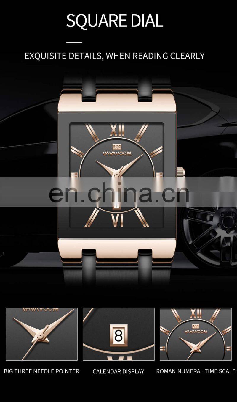 VA VA VOOM 2431 Mens Quartz Watch business Fashion waterproof luxury designer watch