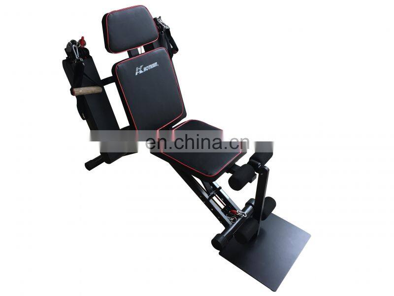 Adjustable dumbbell sit-up weightlifting bed home fitness equipment anti-skid physical training exercise equipment