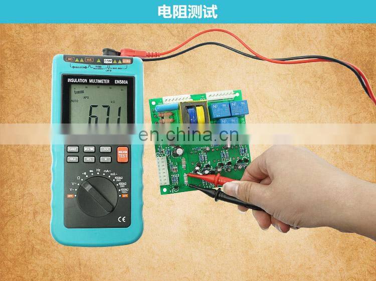 ALLOSUN EM580A Megohm 4000M Insulation Multimeter Digital Multimeter Autorange Meter Voltage DC/AC Current Resistance meter