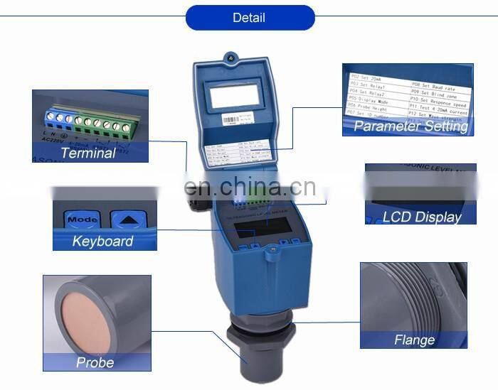 Ultrasonic liquid level sensor meter Oil Tank Level Indicators
