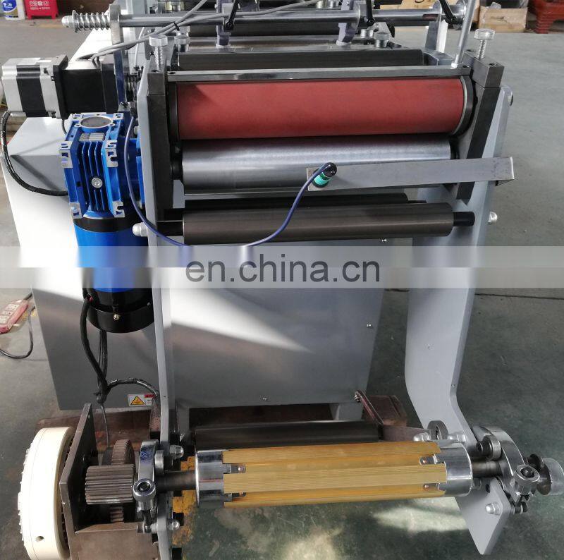 automatic leather tag paper gold label hot foil stamping machine