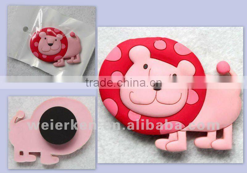 2013 most popular promotional soft rubber fridge magnet