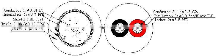 150 meter long transmission HD camera hd sdi cable