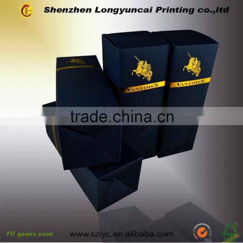 2015 new design high quality color cardboard paper box for candle