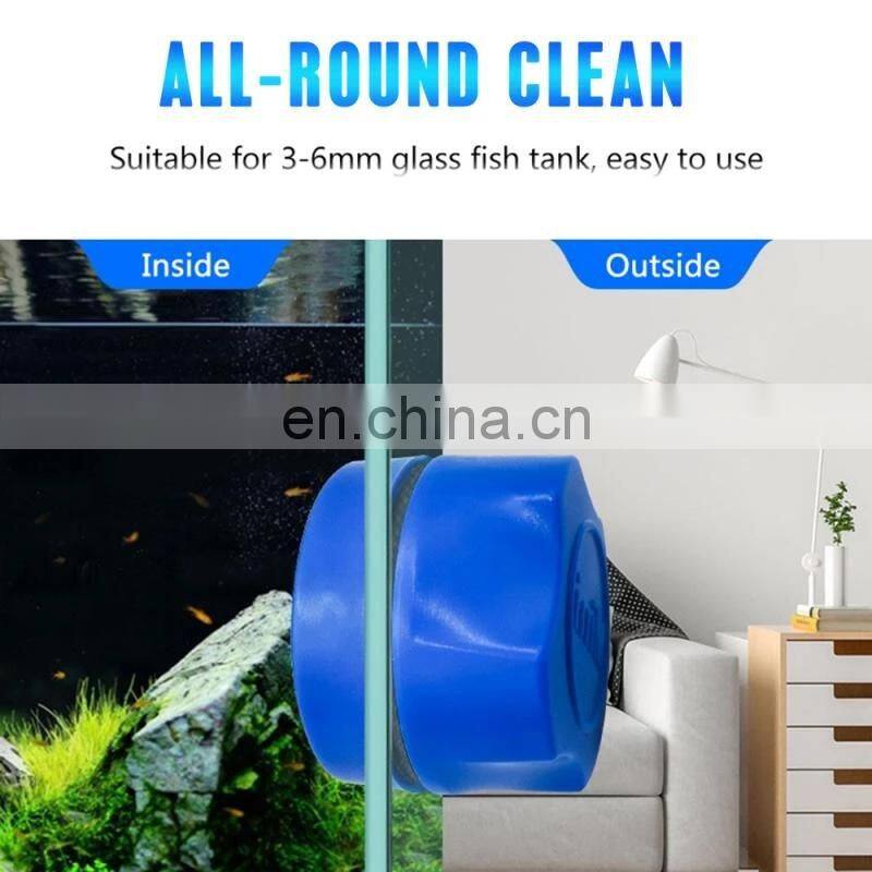 Pet Fish Aquarium Accessories Cleaning Tools Magnetic Aquarium Fish Tank Brush Clean Glass Window Algae Scraper Cleaner Scrubber