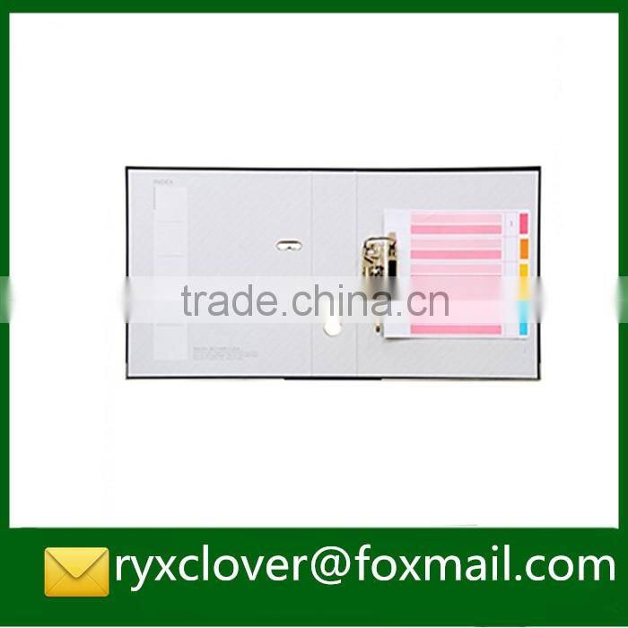 a4 size PP plastic file folders with metal double clips