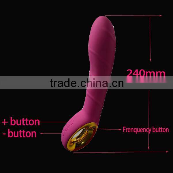 Top Selling Sex toys Female sex masturbation toys Golden color massage stick vibrator