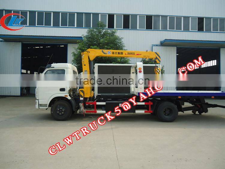 Dongfeng wrecker towing truck,4x2 china tow truck with crane