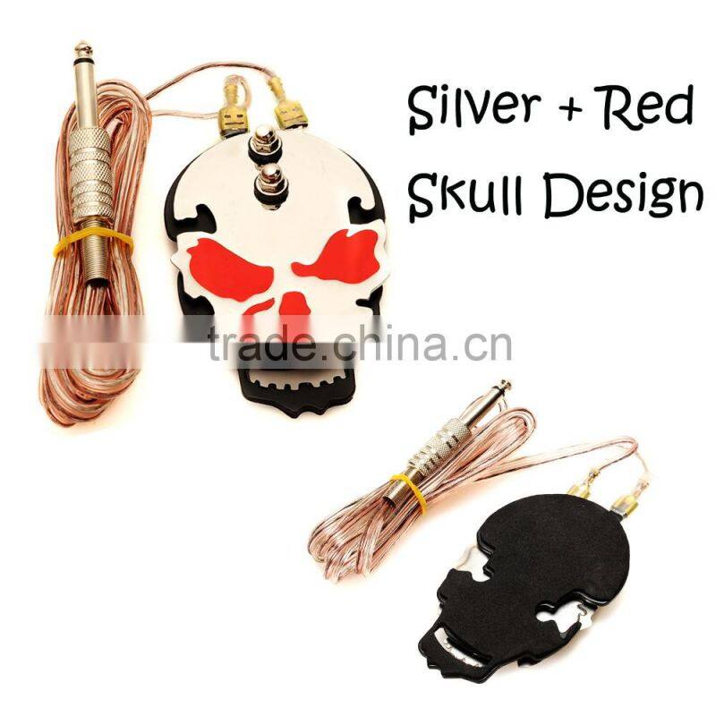 Skull designs Individuality Power Pedal Generator For All Kinds of Power Supply of Tattoo Machine microblade eyebrow