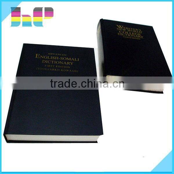 Elegant direct custom high quality dictionary hardcover book printing with low price
