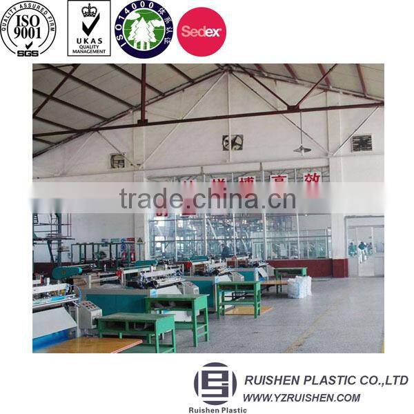 Biodegradable soft loop handle plastic bag with reinforced handle