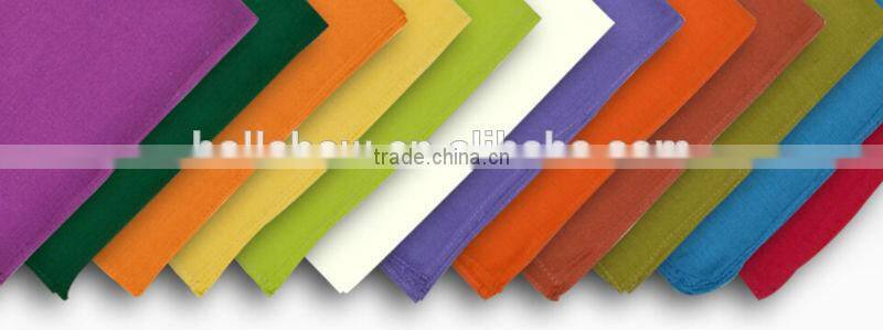 Multi Color 100% Cotton Square Plain Bandana