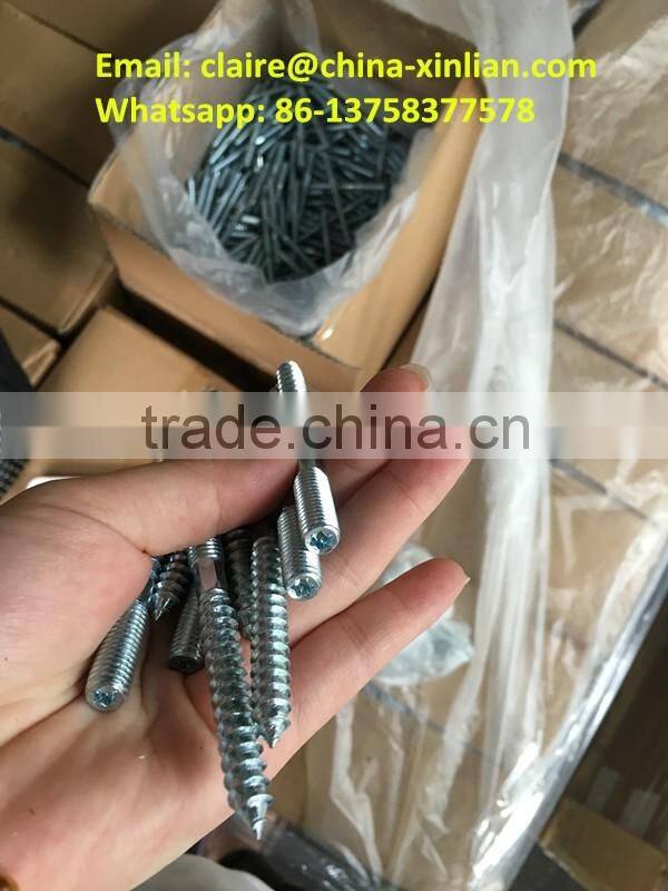 Steel Double threaded screw zp