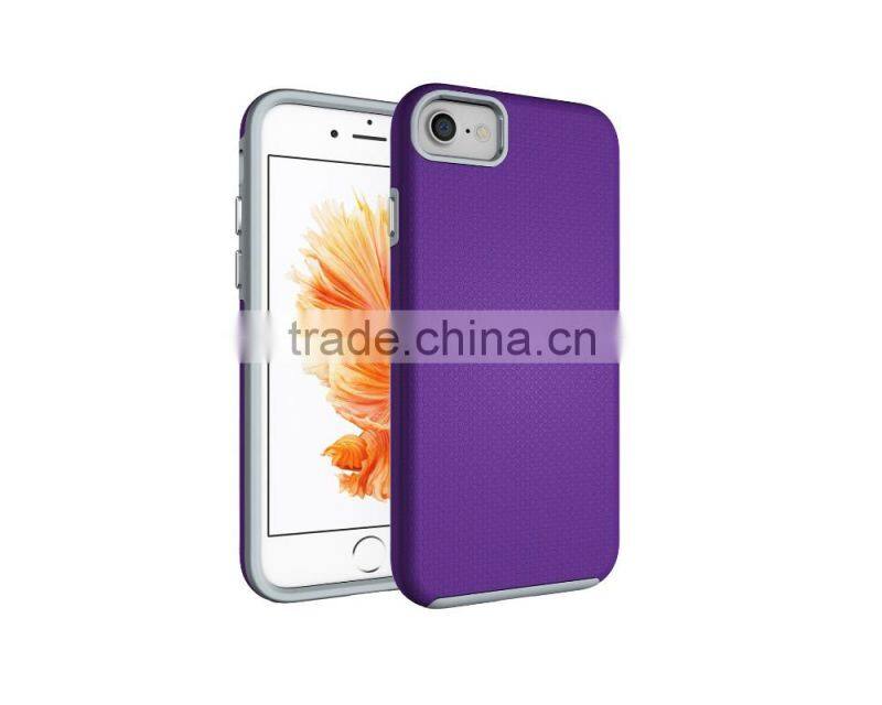 Anti fall sets fashion electroplating button PC+TPU phone case for Iphone 7