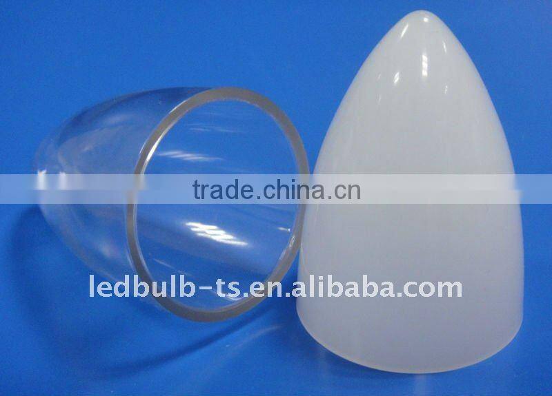 LED PC clear plastic candle Lampshade