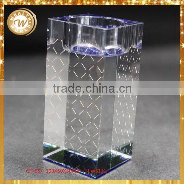 Bottom price new products crystal glass candle holders for events