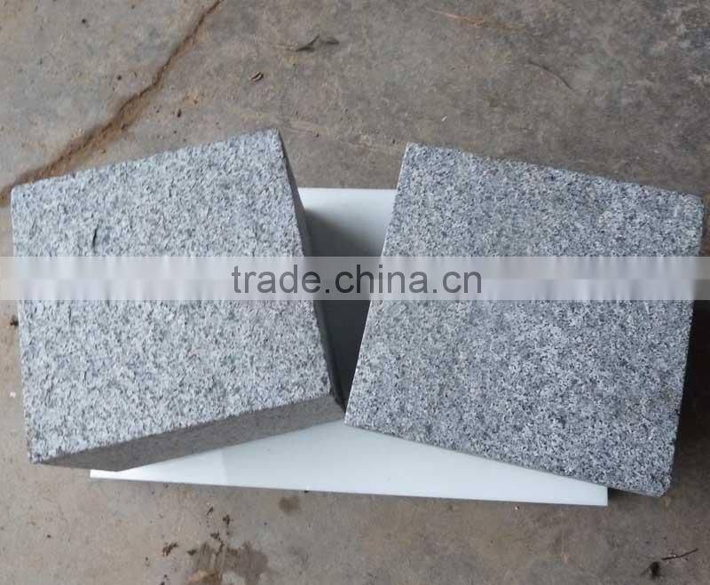 G654 Flamed Granite Cube Stones