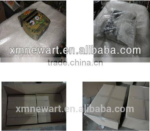 China metal mailboxes for letters hand made garden decoration mailing box