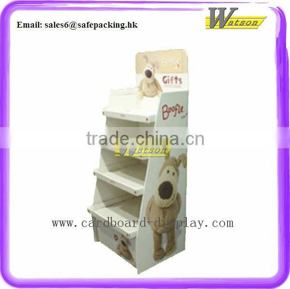 Book / Magazine floor paperboard pallet display shelf cardboard display standing