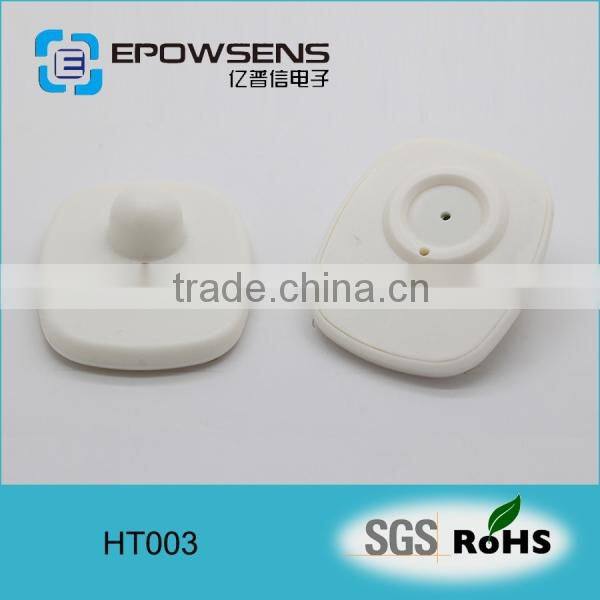 EAS rf mini square hard tag alarm for clothes, eas square tag