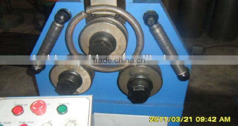 Steel ring bending machinery W24Y tube ring bender machinery