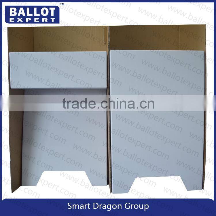 SE-TDC004 paper double booth stand , cardboard election table
