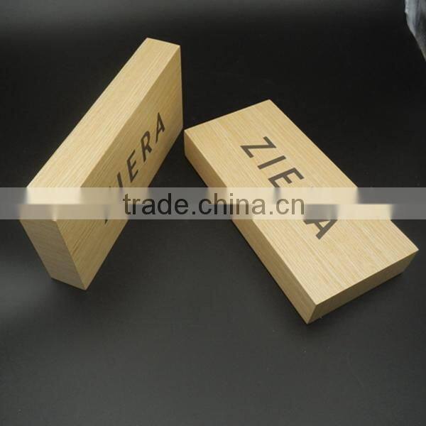Manufacturer Wood Logo Block with OEM/ODM