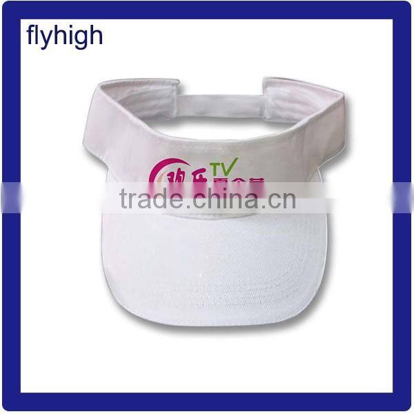 custom embroidery cotton tennis sun visor cap