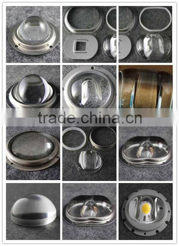 Glass LED lens 100 watt high power led lens