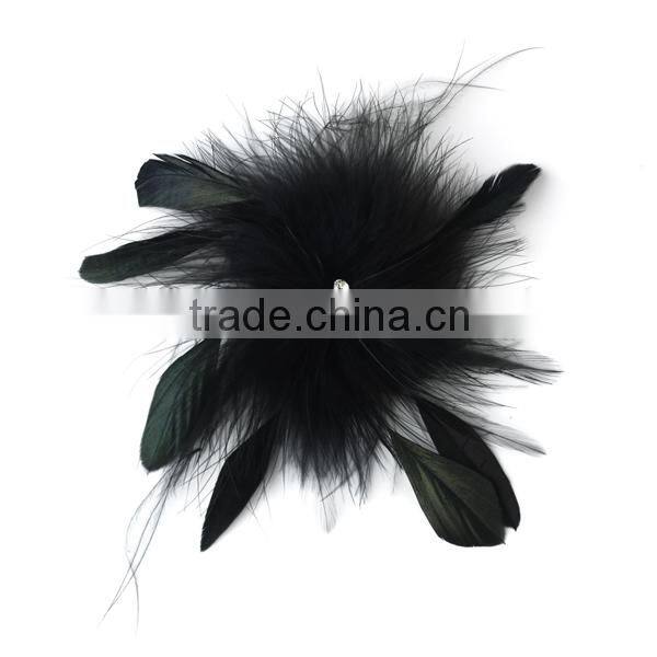 Charming Black Flower Bridal Hair Comb Wedding Hair Accessories