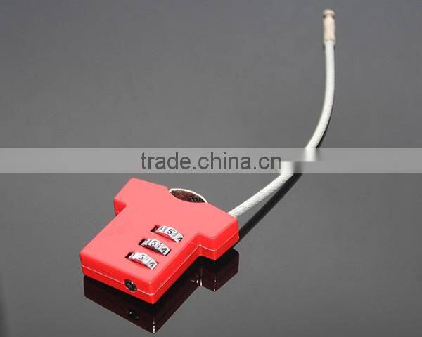 T-shirt Shaped Resettable 3 Digit Travel Luggage Suitcase Alloy Padlock Steel Wire Changeable Combination Lock