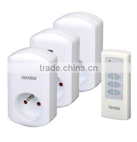 TW68F, 1v1, 1v2, 1v3, 1v4, wireless Remote Control Socket (French type, plug-in)