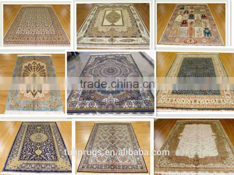 commercial car hand knotted handmade persian silk rug persian handmade silk carpets for home hotel villa/silk rug