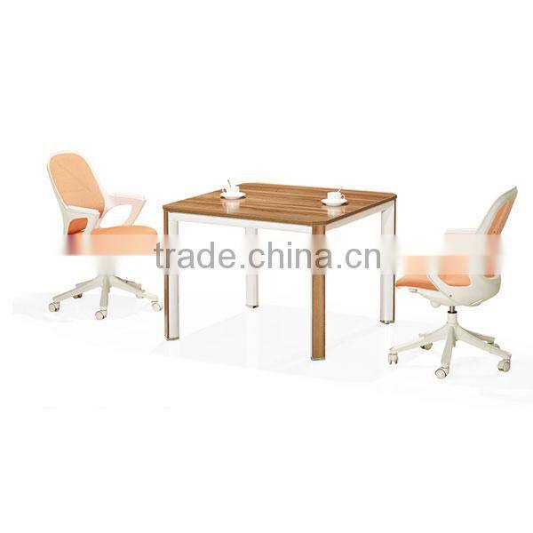 Full panel square led coffee table with MDF