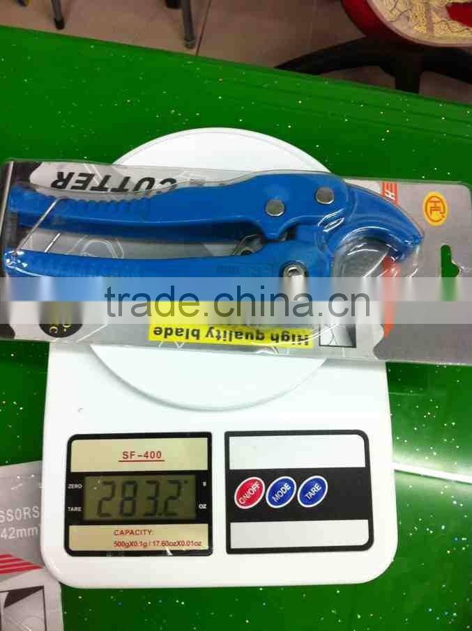 Hot sale cheap price plastic pipe cutter/ppr pipe cutter size 42mm/plastic pipe tools