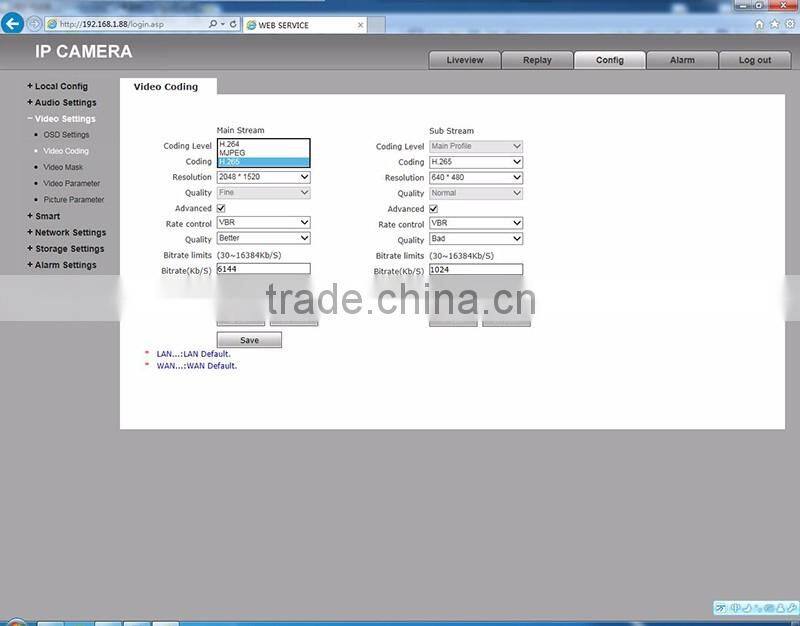 WDR Outdoor Security POE H.265 IP Network Camera 2.0MP 1080P Panasonic 34229 CMOS Hi3516D 6mm Lens Audio USB (SIP-E07-229DP)