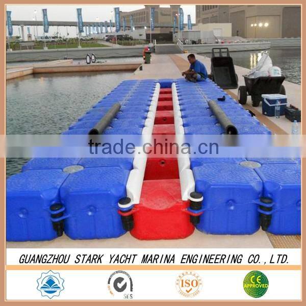 Square floatung cube drive on dock Modular float system