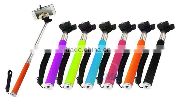 2015 New Products Telescopic Pole Monopod Bluetooth Selfie Sticks