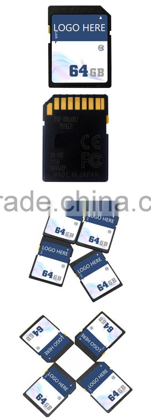 Memory sd Card, full storage Bulk SD Card 64GB ,sd memory card,Class 10 64gb sd card