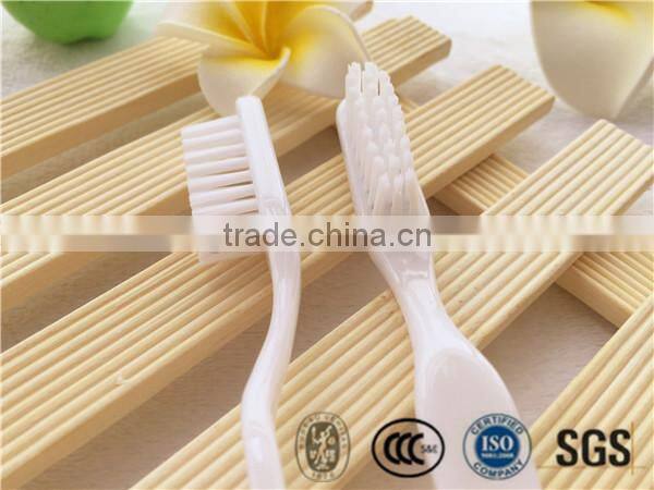 White round head 155mm airline toothbrush