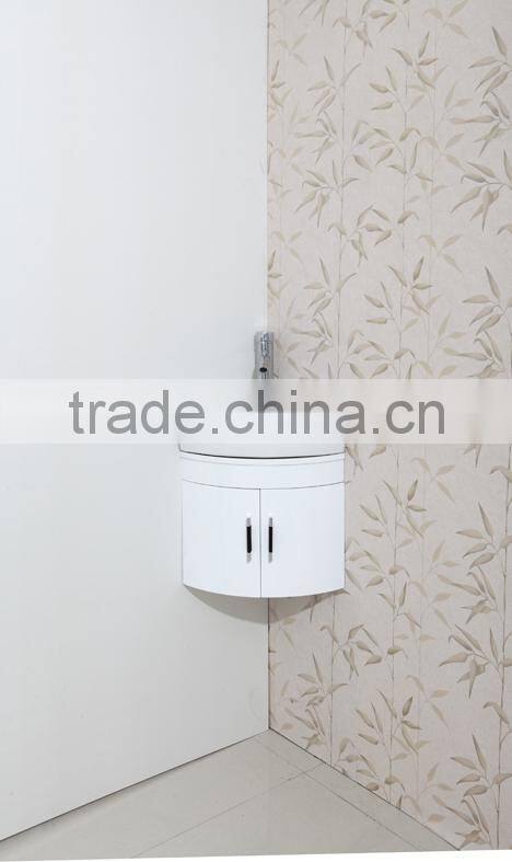 PVC bathroom vanity cabinet corner cabinet DM18-c35w