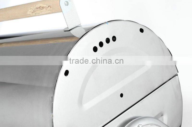 Portable cylinder shape folding stainless kebab grill barbecue